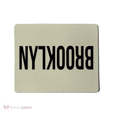 NY Brooklyn Creative Flip Design For New York Fans Funny Mousepad