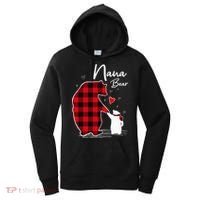 Nana Bear Christmas Pajama Woman Red Plaid Grandma Women's Hoodie thumb 0