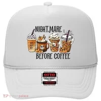 Nightmare Before Coffee Pumpkin Spice Halloween Costume Hat thumb 0