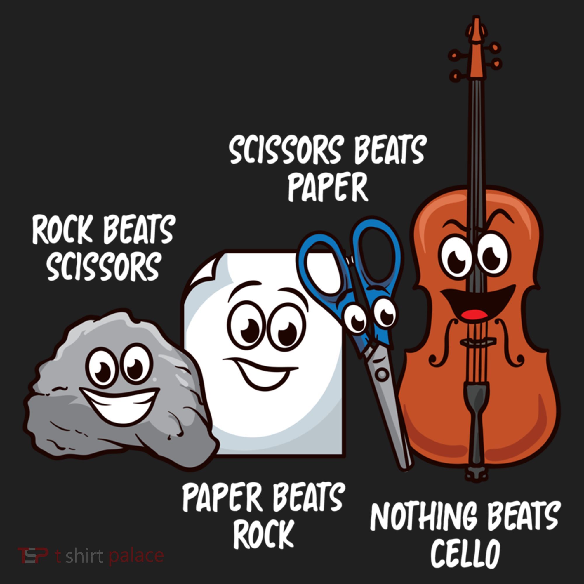Nothing Beats Cello Rock Paper Scissors Gift For Cellist Gift Comfort Colors Heavyweight Long Sleeve T-Shirt