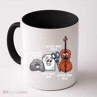 Nothing Beats Cello Rock Paper Scissors Gift For Cellist Gift Coffee Mug thumb 0