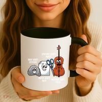 Nothing Beats Cello Rock Paper Scissors Gift For Cellist Gift Coffee Mug thumb 3