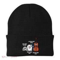 Nothing Beats Cello Rock Paper Scissors Gift For Cellist Gift Beanie thumb 0