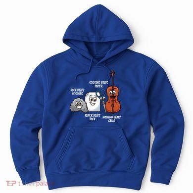 Nothing Beats Cello Rock Paper Scissors Gift For Cellist Gift Hoodie