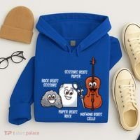 Nothing Beats Cello Rock Paper Scissors Gift For Cellist Gift Hoodie thumb 4