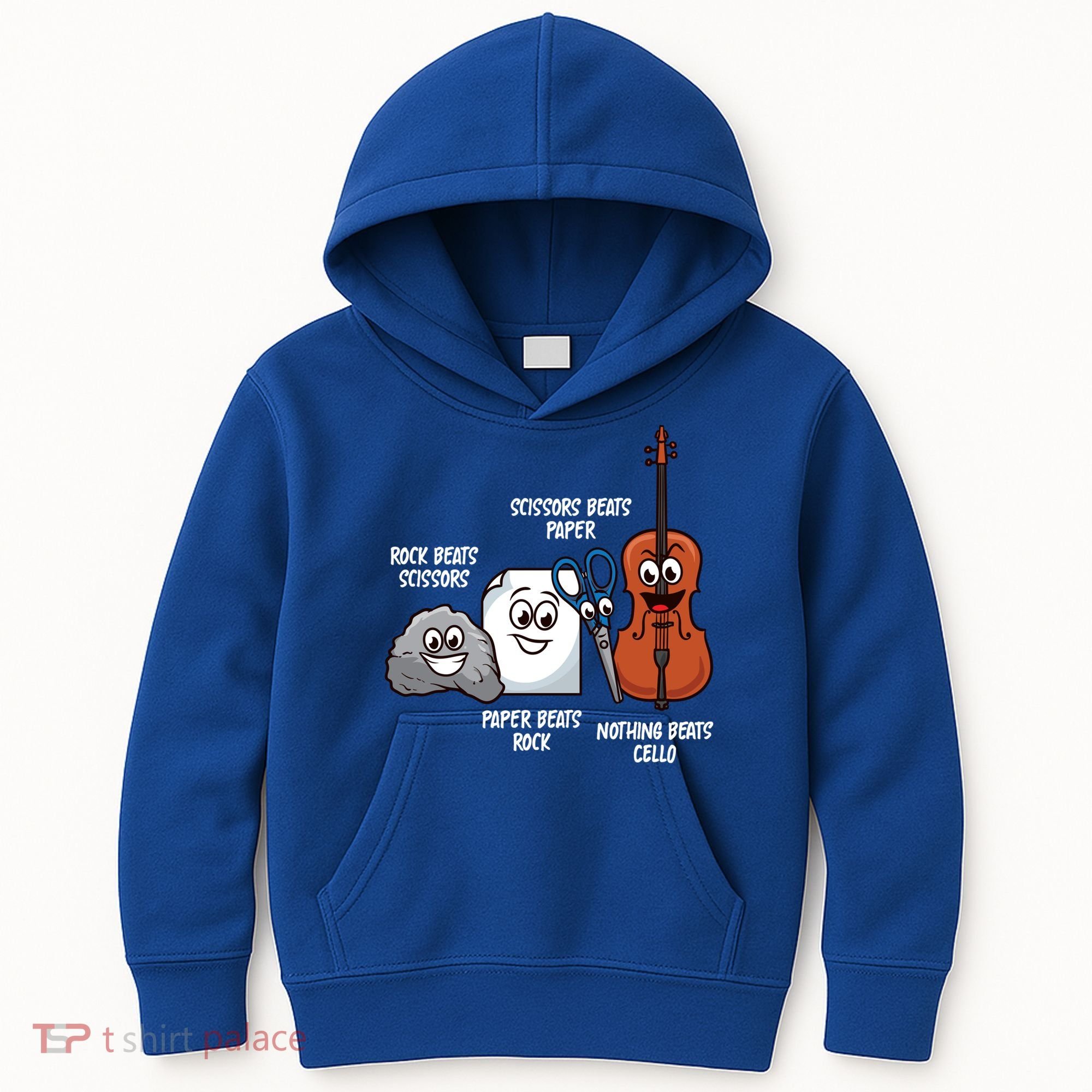 Nothing Beats Cello Rock Paper Scissors Gift For Cellist Gift Kids Hoodie