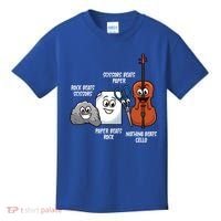 Nothing Beats Cello Rock Paper Scissors Gift For Cellist Gift Kids T-Shirt thumb 0