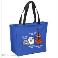 Nothing Beats Cello Rock Paper Scissors Gift For Cellist Gift Tote Bag thumb 2