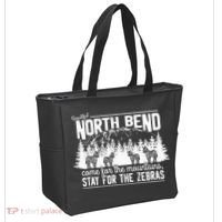 North Bend Come For The Mountains Stay For The Zebras Tote Bag thumb 2