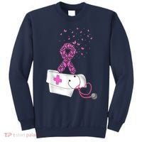 Nurse Breast Cancer Awareness Pink Ribbon Stethoscope Gifts Sweatshirt thumb 0