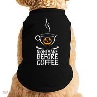 Nightmare Before Coffee Halloween Gift Doggie Tank thumb 0