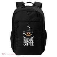 Nightmare Before Coffee Halloween Gift Backpack thumb 0
