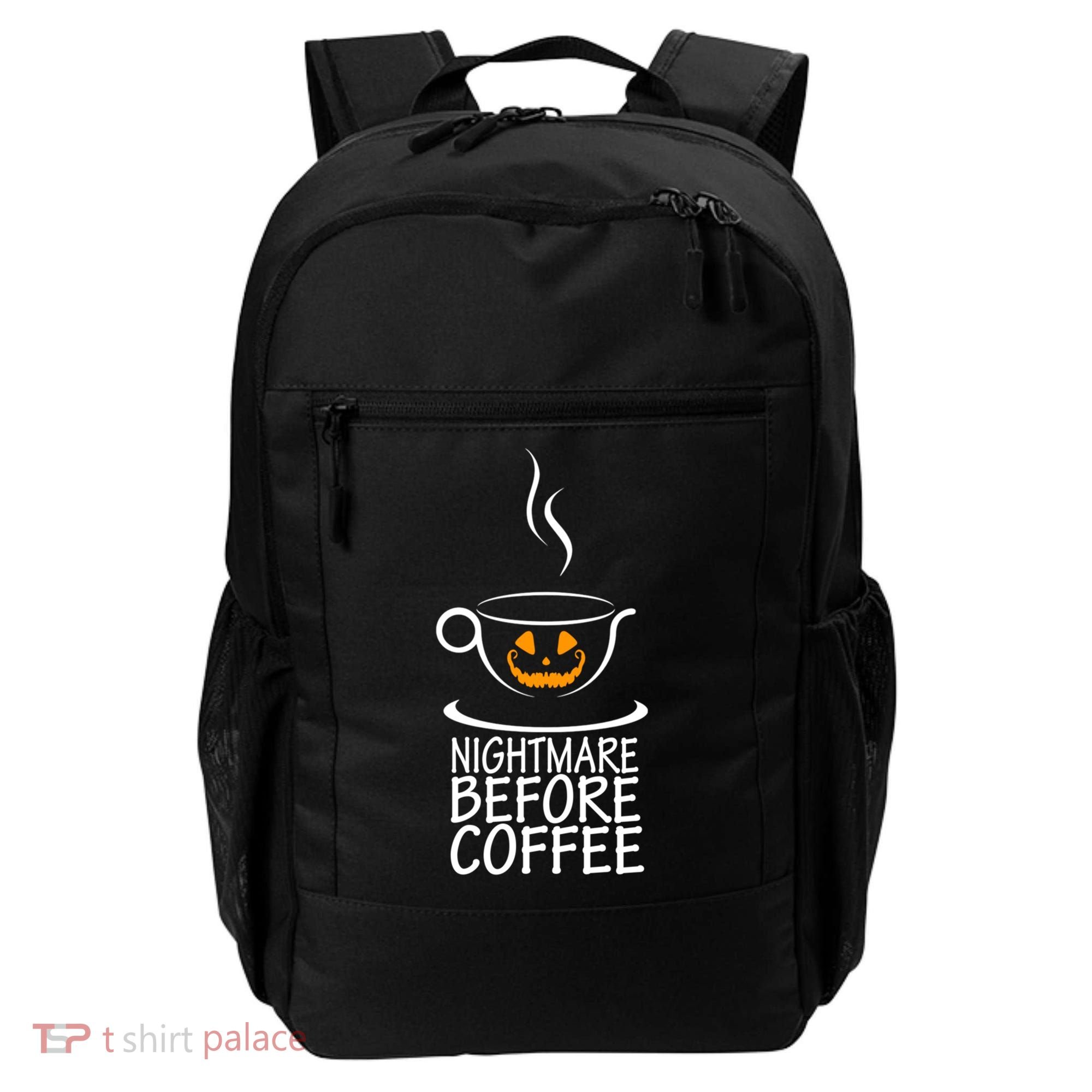 Nightmare Before Coffee Halloween Gift Backpack