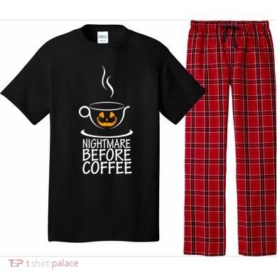 Nightmare Before Coffee Halloween Gift Pajama Set