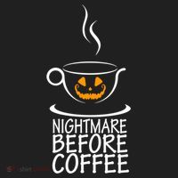 Nightmare Before Coffee Halloween Gift Golf Towel thumb 3