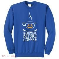 Nightmare Before Coffee Halloween Gift Sweatshirt thumb 0