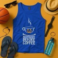 Nightmare Before Coffee Halloween Gift Tank Top thumb 4