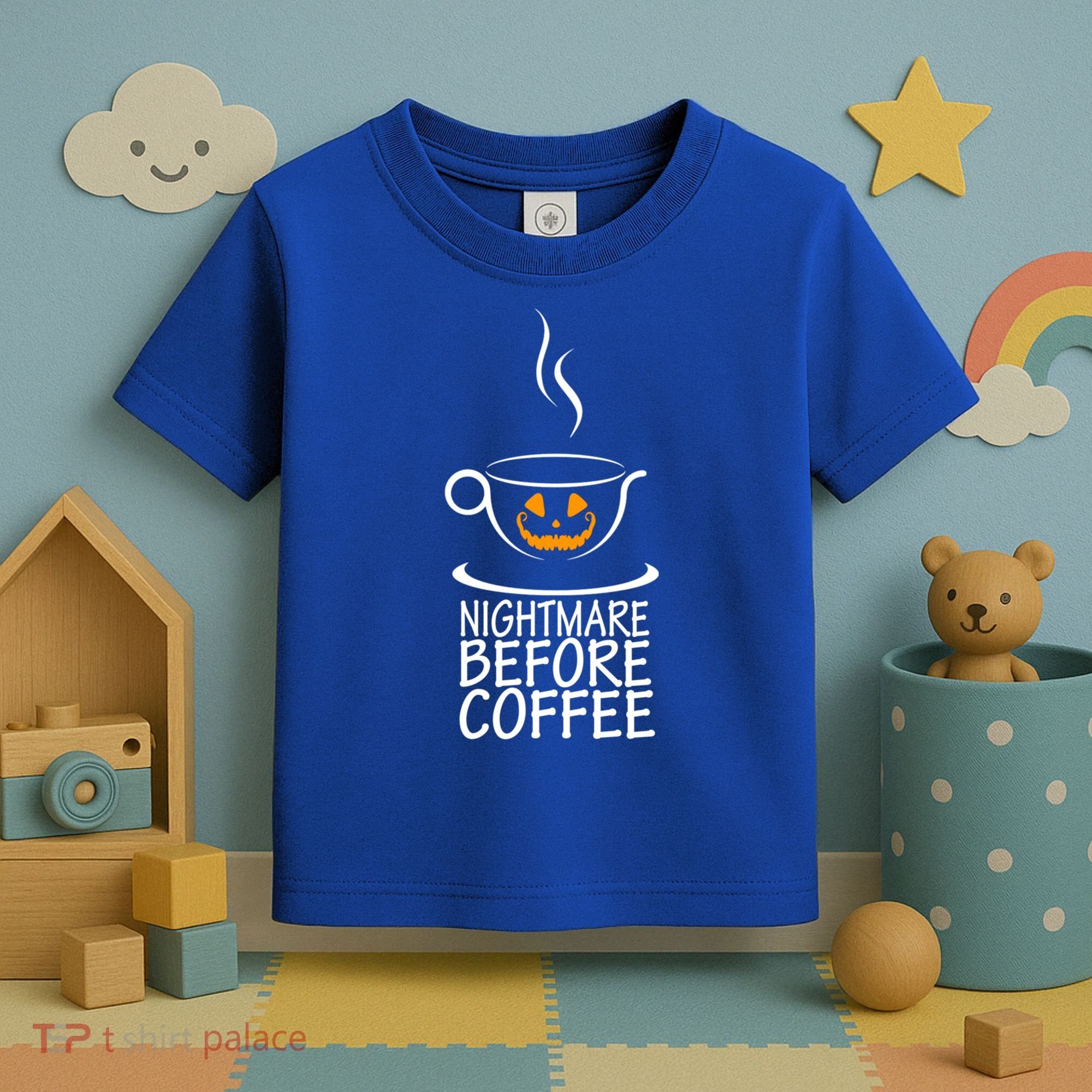 Nightmare Before Coffee Halloween Gift Toddler T-Shirt