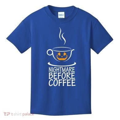 Nightmare Before Coffee Halloween Gift Kids T-Shirt