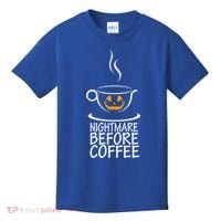 Nightmare Before Coffee Halloween Gift Kids T-Shirt thumb 0
