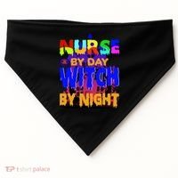 Nurse By Day Witch By Night USA-Made Doggie Bandana thumb 0