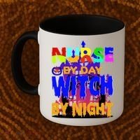 Nurse By Day Witch By Night Coffee Mug thumb 2