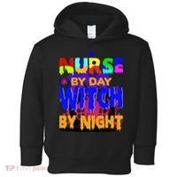 Nurse By Day Witch By Night Toddler Hoodie thumb 0