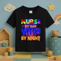 Nurse By Day Witch By Night Toddler T-Shirt thumb 3