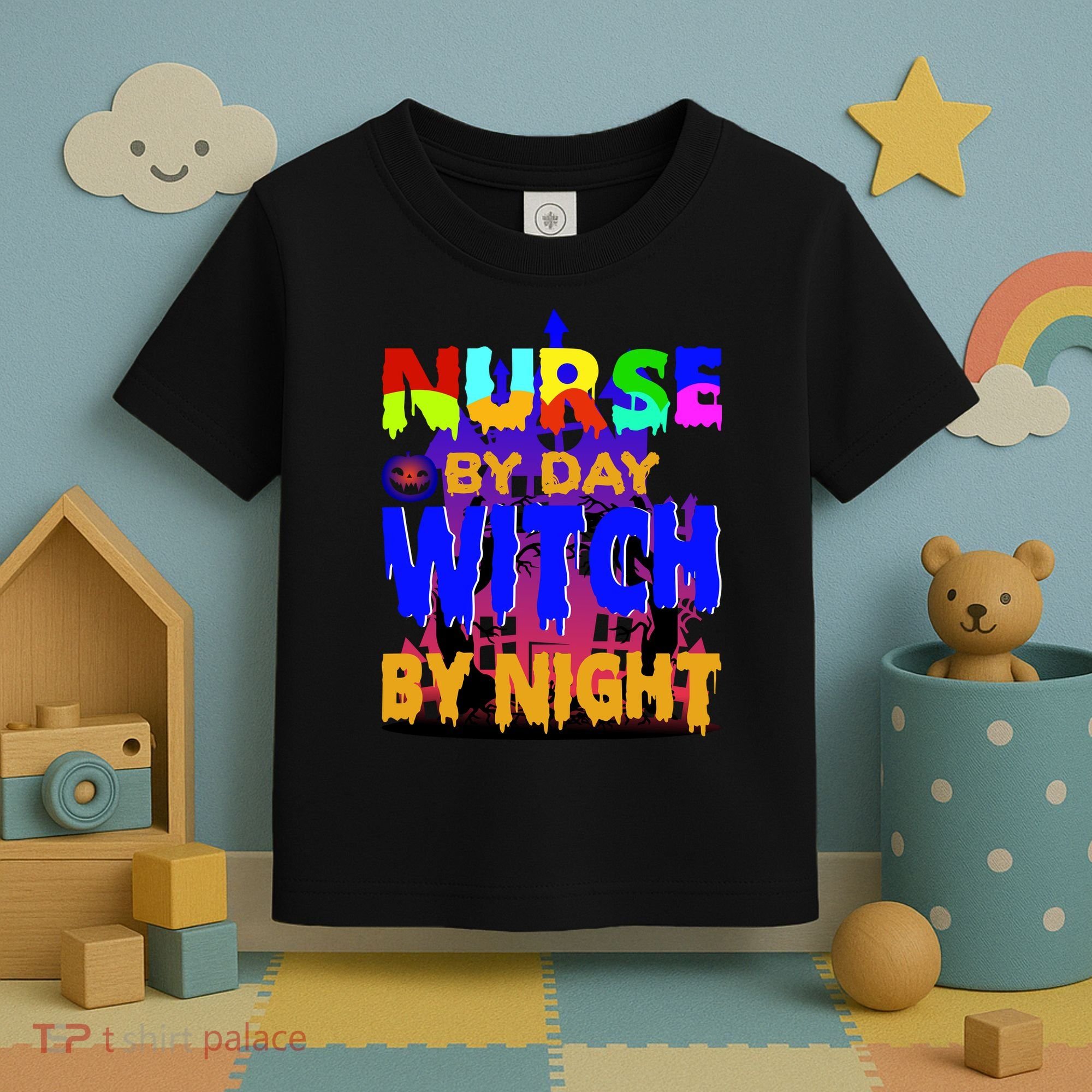 Nurse By Day Witch By Night Toddler T-Shirt