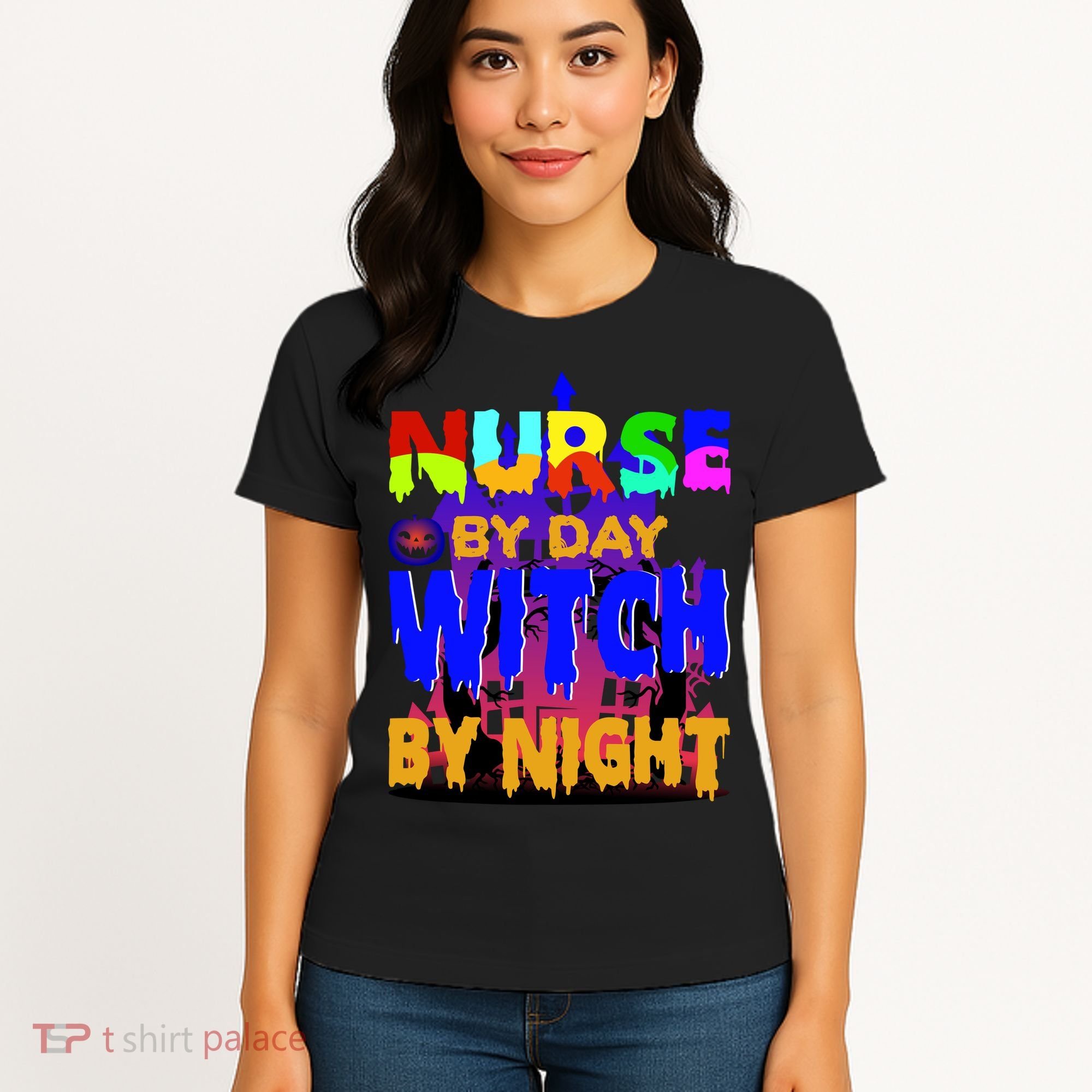 Nurse By Day Witch By Night Women's T-Shirt