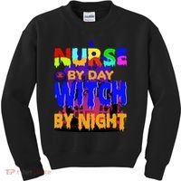 Nurse By Day Witch By Night Kids Sweatshirt thumb 0