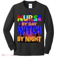 Nurse By Day Witch By Night Kids Long Sleeve Shirt thumb 0