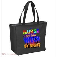 Nurse By Day Witch By Night Tote Bag thumb 2
