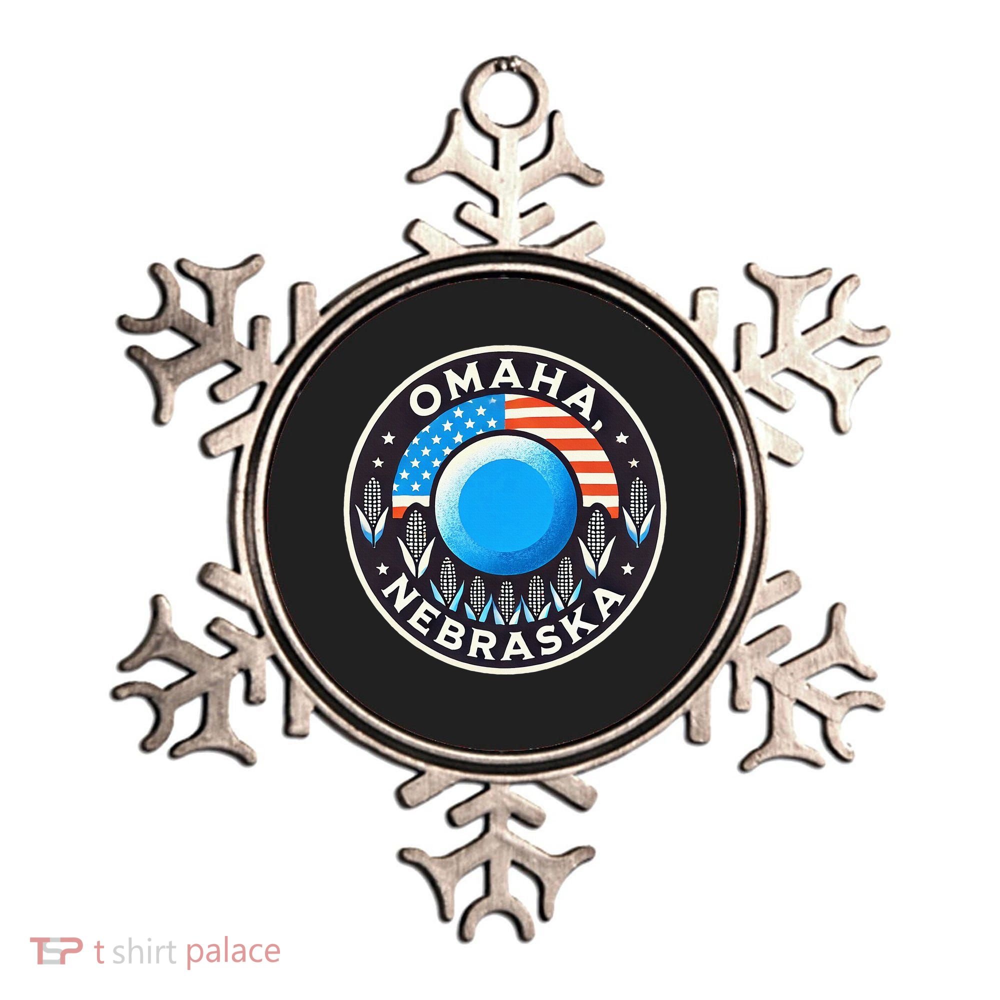 Nebraska Blue Dot Democratic 2nd District Omaha Kamala 2024 Ornament