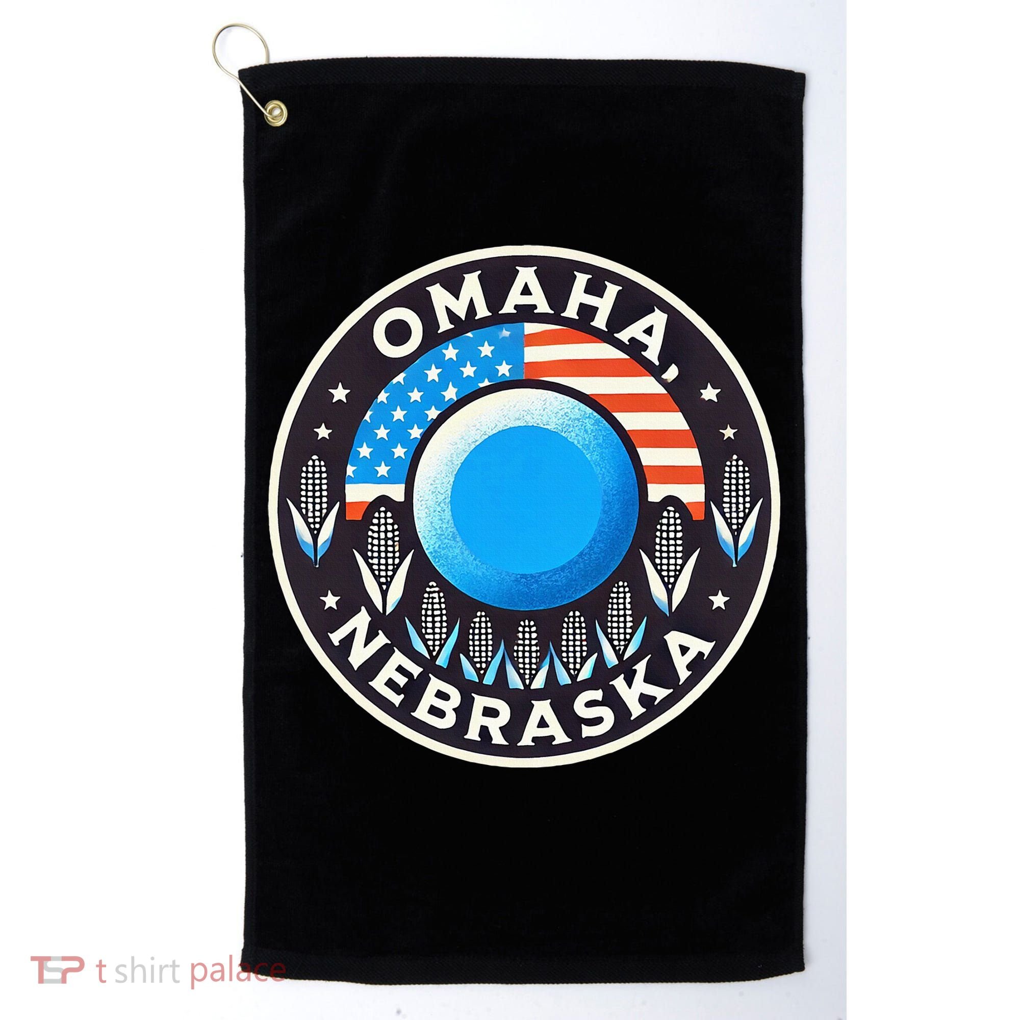 Nebraska Blue Dot Democratic 2nd District Omaha Kamala 2024 Golf Towel