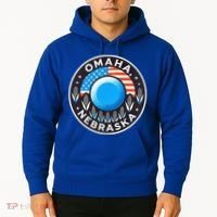 Nebraska Blue Dot Democratic 2nd District Omaha Kamala 2024 Hoodie thumb 2