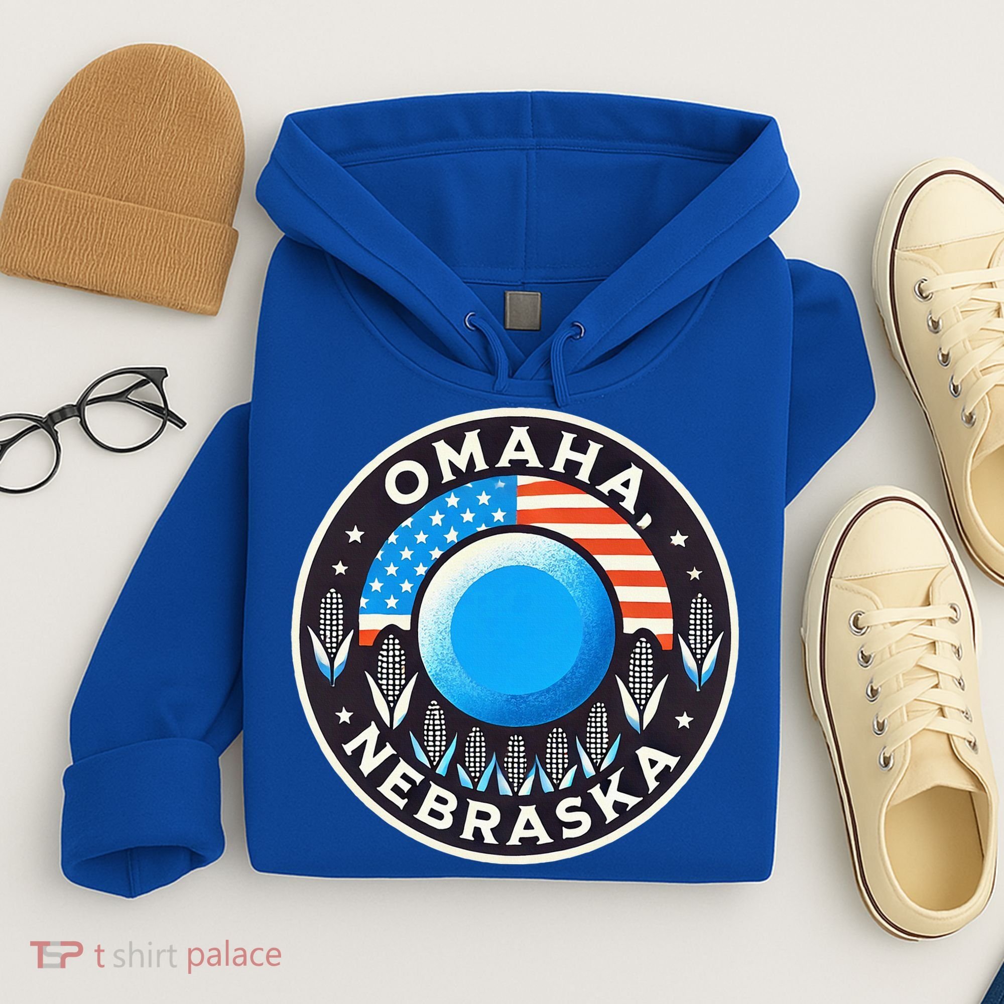 Nebraska Blue Dot Democratic 2nd District Omaha Kamala 2024 Hoodie