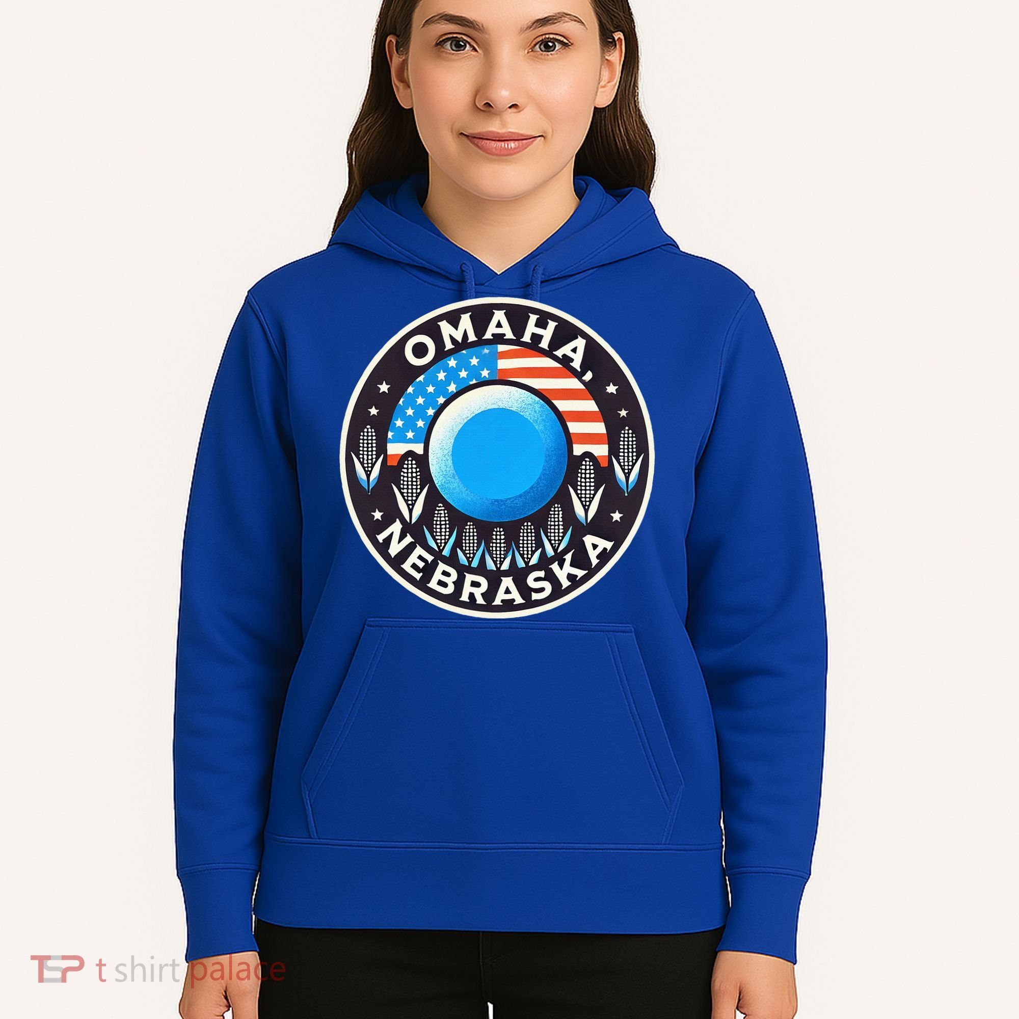 Nebraska Blue Dot Democratic 2nd District Omaha Kamala 2024 Hoodie