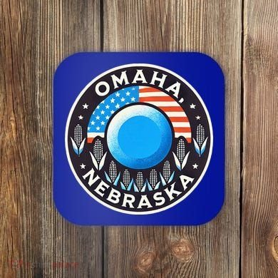 Nebraska Blue Dot Democratic 2nd District Omaha Kamala 2024 Coaster