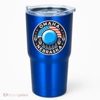 Nebraska Blue Dot Democratic 2nd District Omaha Kamala 2024 Tumbler thumb 0