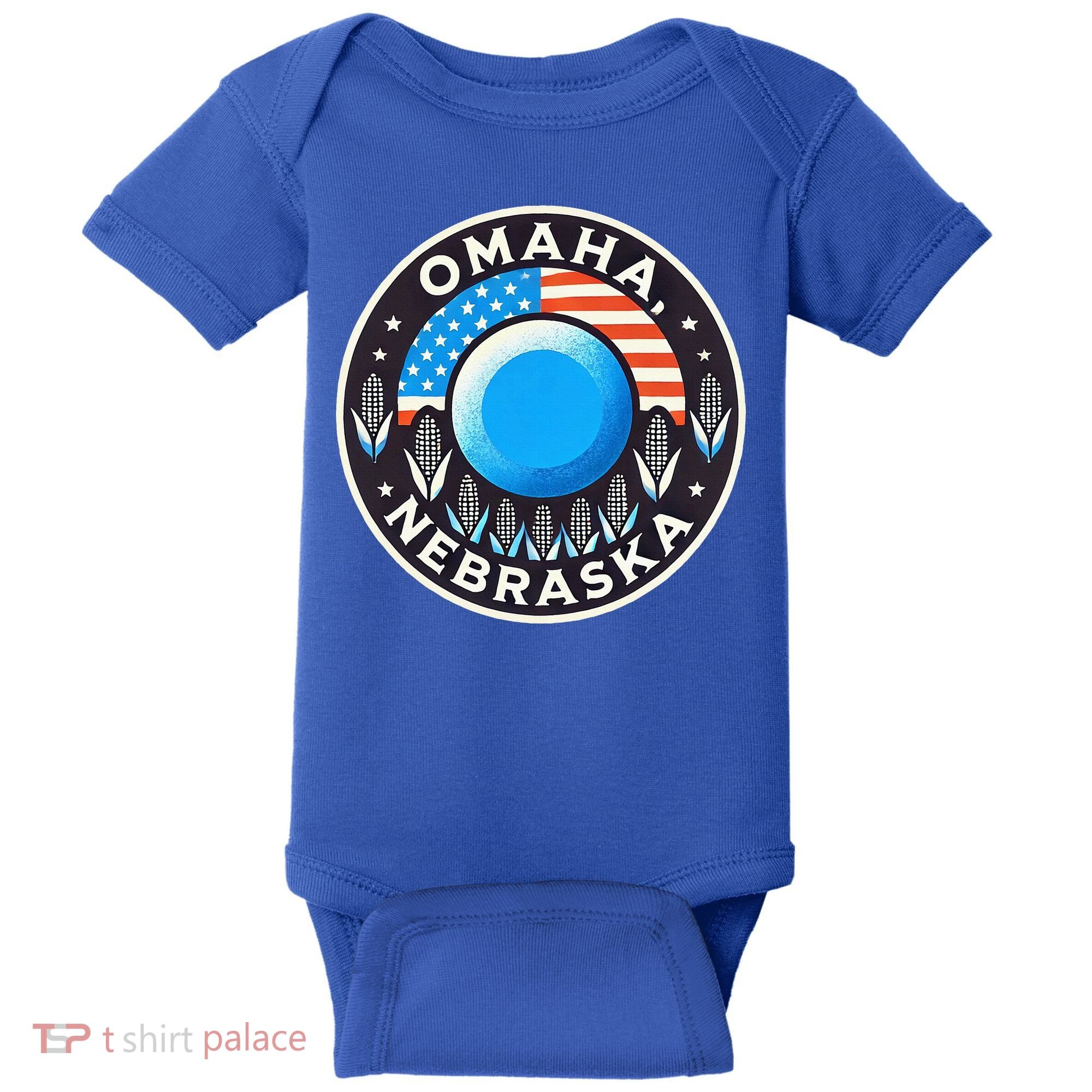 Nebraska Blue Dot Democratic 2nd District Omaha Kamala 2024 Baby Bodysuit