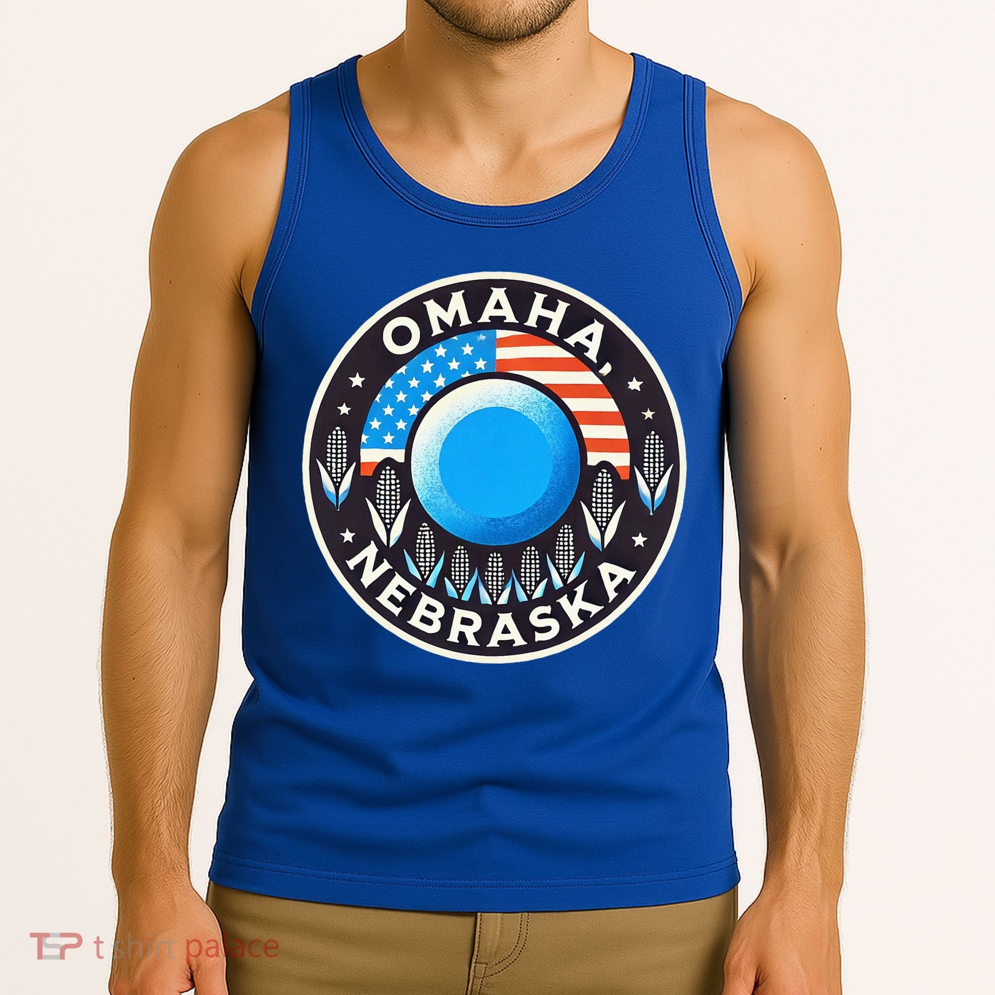 Nebraska Blue Dot Democratic 2nd District Omaha Kamala 2024 Tank Top