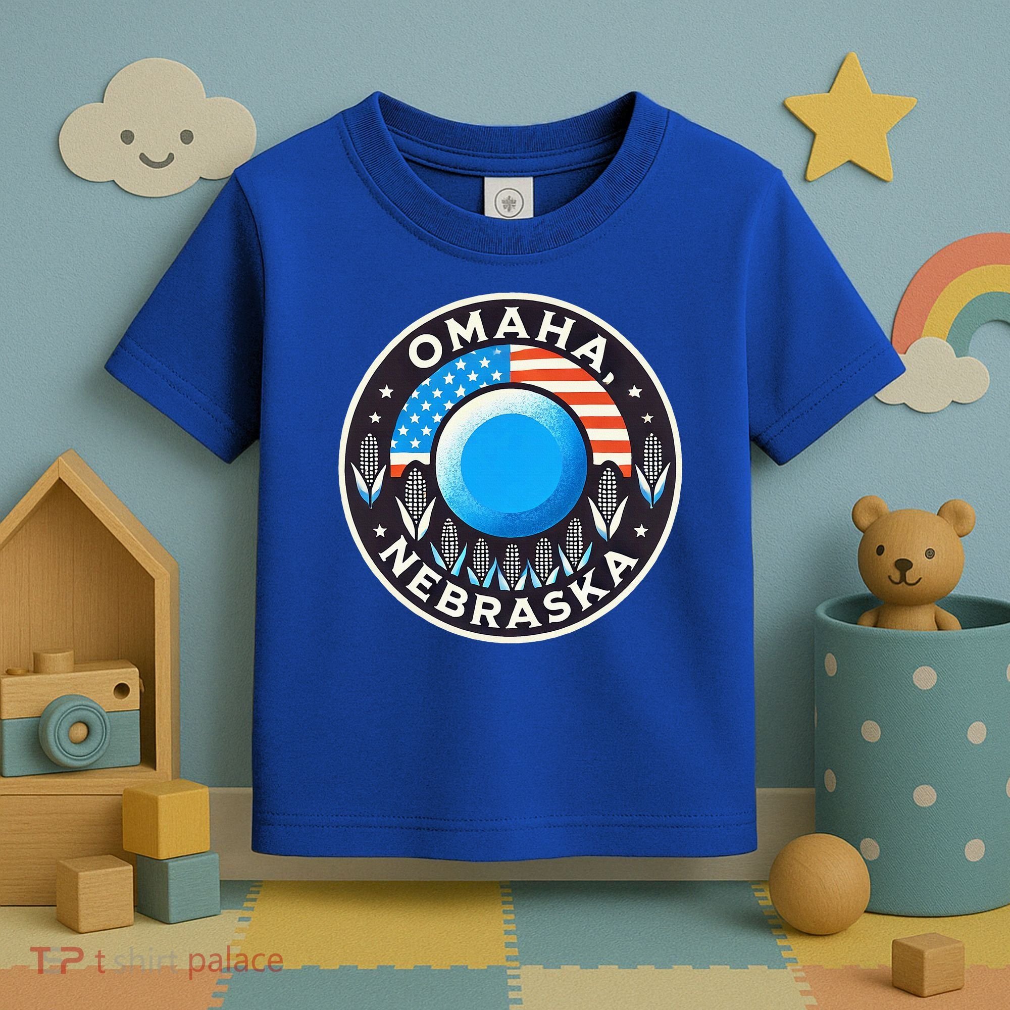 Nebraska Blue Dot Democratic 2nd District Omaha Kamala 2024 Toddler T-Shirt