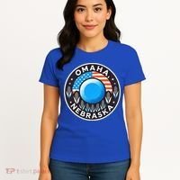 Nebraska Blue Dot Democratic 2nd District Omaha Kamala 2024 Women's T-Shirt thumb 4