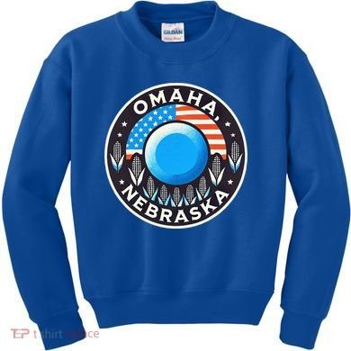 Nebraska Blue Dot Democratic 2nd District Omaha Kamala 2024 Kids Sweatshirt