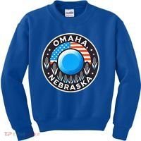 Nebraska Blue Dot Democratic 2nd District Omaha Kamala 2024 Kids Sweatshirt thumb 0