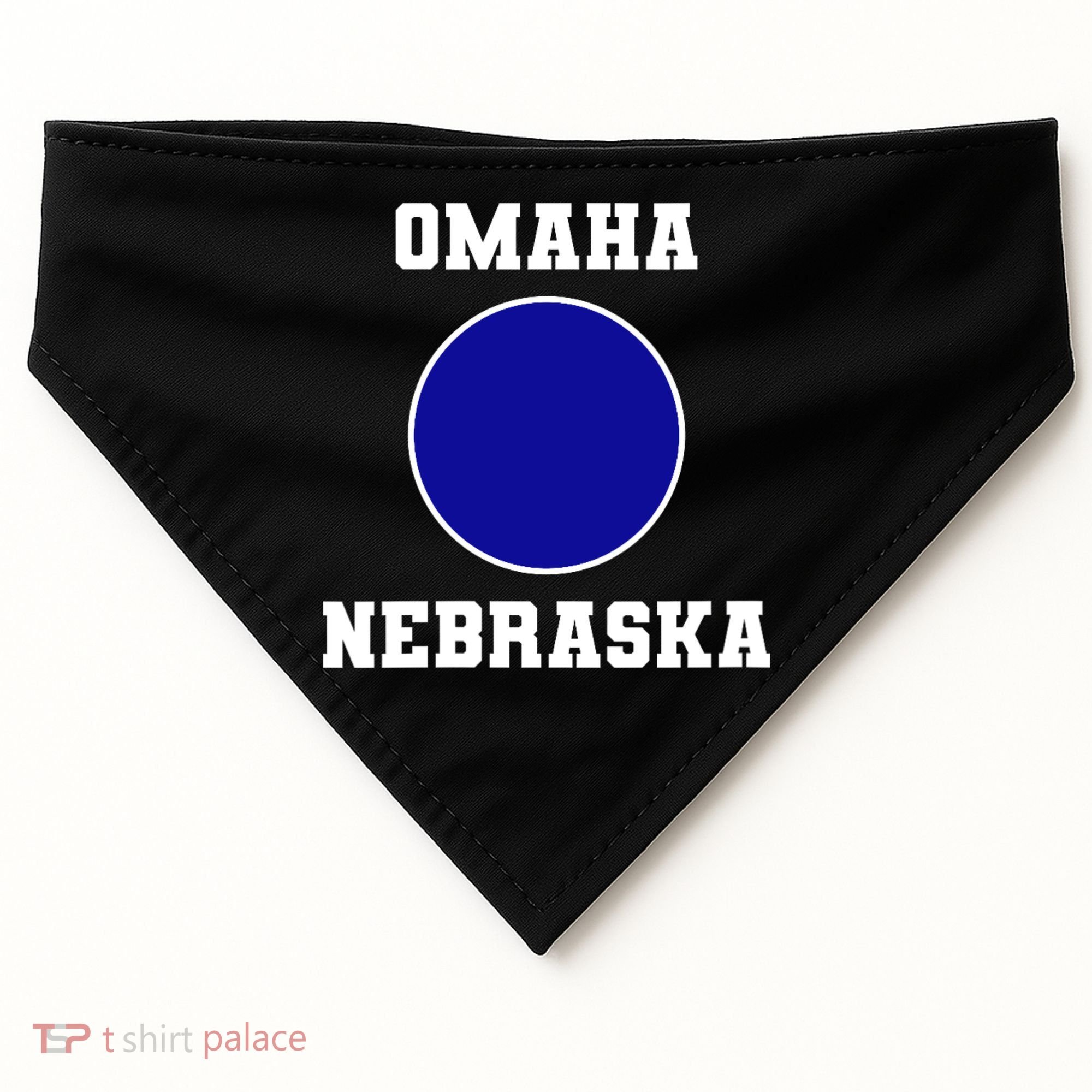 Nebraska Blue Dot Democratic 2nd District Omaha USA-Made Doggie Bandana