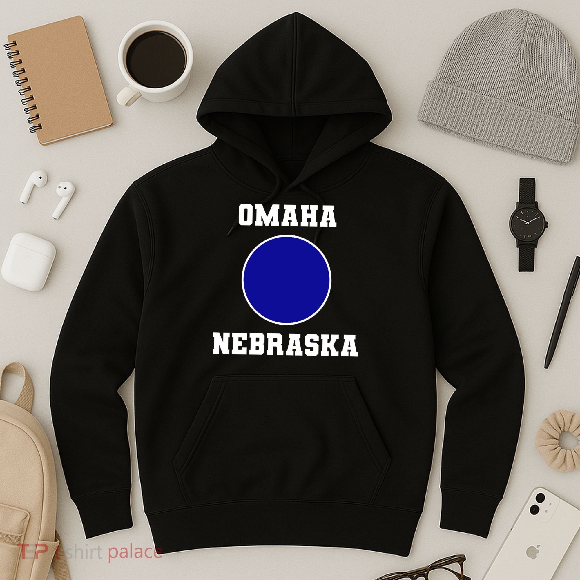Nebraska Blue Dot Democratic 2nd District Omaha Hoodie