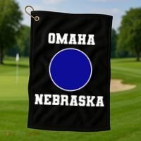 Nebraska Blue Dot Democratic 2nd District Omaha Golf Towel thumb 1