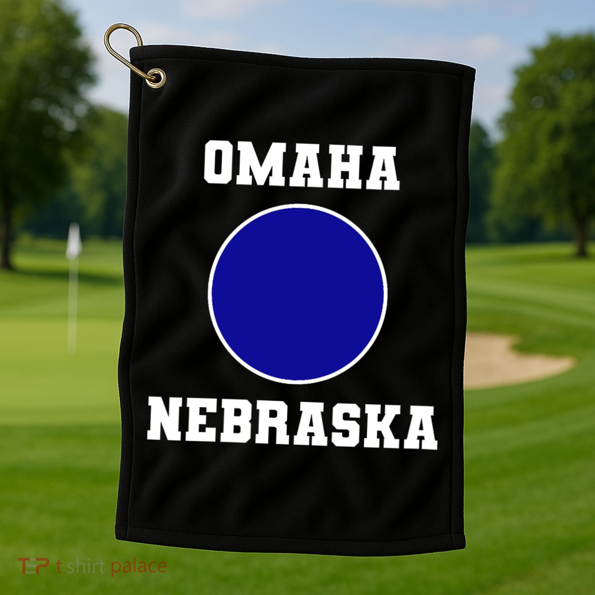 Nebraska Blue Dot Democratic 2nd District Omaha Golf Towel